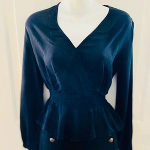 Express Black Long Sleeve Blouse